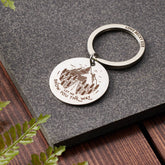 Oakdene Designs Keyrings Personalised Adventure Mountain Metal Keyring
